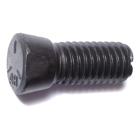 Midwest Fastener Plow Bolt, 5-7/8"-14 Thrd Sz, Clipped Head, Steel, Plain, 10 PK 36183